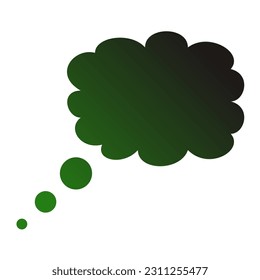 Callout Gradient Art Vector Design