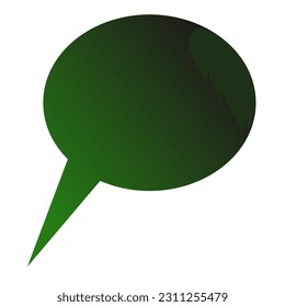 Callout Gradient Art Vector Design