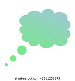 Callout Gradient Art Vector Design