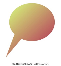 Callout Gradient Art Vector Design