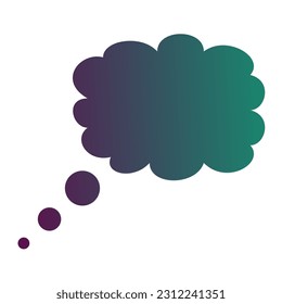 Callout Gradient Art Vector Design