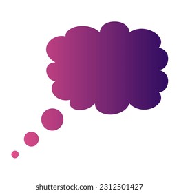 Callout Gradient Art Vector Design