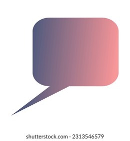 Callout Gradient Art Vector Design