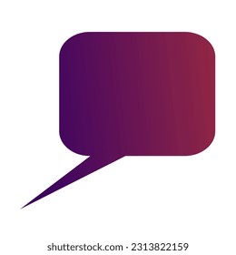 Callout Gradient Art Vector Design