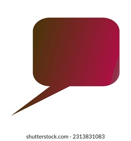 Callout Gradient Art Vector Design