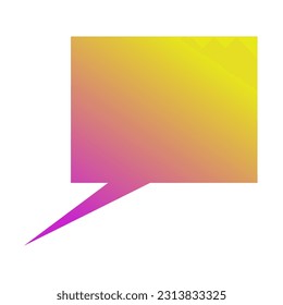 Callout Gradient Art Vector Design
