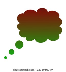 Callout Gradient Art Vector Design