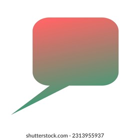 Callout Gradient Art Vector Design