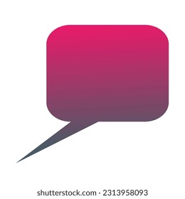 Callout Gradient Art Vector Design