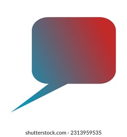 Callout Gradient Art Vector Design