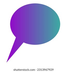 Callout Gradient Art Vector Design