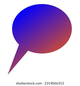 Callout Gradient Art Vector Design