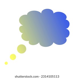 Callout Gradient Art Vector Design