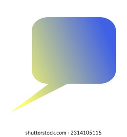 Callout Gradient Art Vector Design