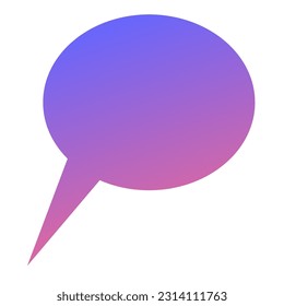 Callout Gradient Art Vector Design