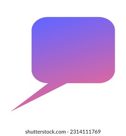 Callout Gradient Art Vector Design