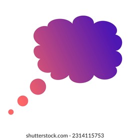 Callout Gradient Art Vector Design