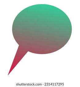 Callout Gradient Art Vector Design