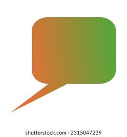 Callout Gradient Art Vector Design