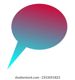 Callout Gradient Art Vector Design