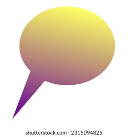 Callout Gradient Art Vector Design