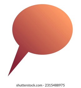 Callout Gradient Art Vector Design