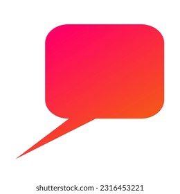 Callout Gradient Art Vector Design