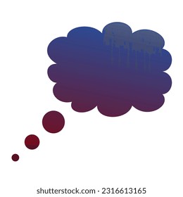 Callout Gradient Art Vector Design