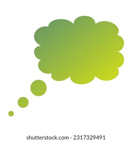 Callout Gradient Art Vector Design