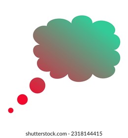 Callout Gradient Art Vector Design