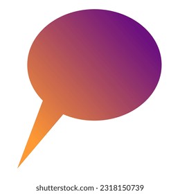 Callout Gradient Art Vectordesign