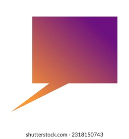 Callout Gradient Art Vector Design
