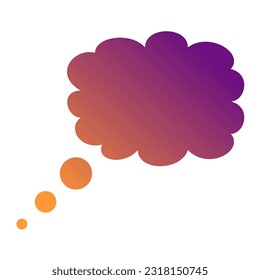 Callout Gradient Art Vector Design