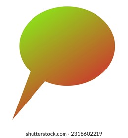 Callout Gradient Art Vector Design