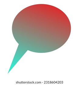 Callout Gradient Art Vector Design