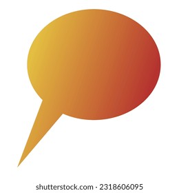 Callout Gradient Art Vector Design