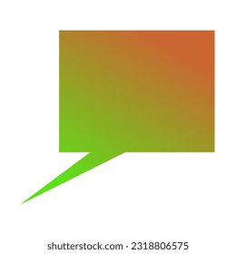 Callout Gradient Art Vector Design