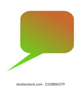 Callout Gradient Art Vector Design