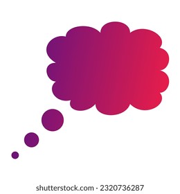 Callout Gradient Art Vector Design