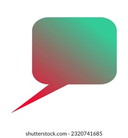 Callout Gradient Art Vector Design