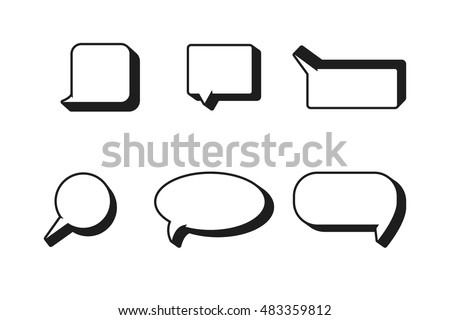Callout Icon Vector Graphics 4