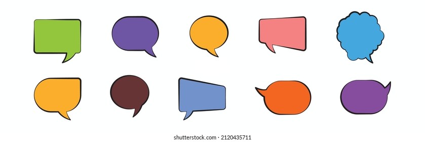 Callout speech bubble vector icon illustration