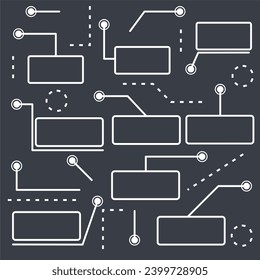 callout square infographic element, Perfect for highlighting key information, statistics, or quotes, it adds a touch of modern sophistication to your content