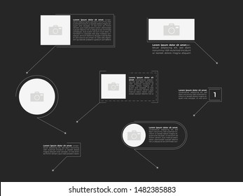 Callouts footnote set . Callout text boxes vector.