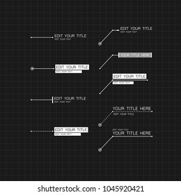 Callouts modern design vector. Illustration.