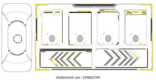 Callouts titles. Callout bar labels, information call box bars and modern digital info. Tech digital info boxes hud templates. Futuristic set advertising communication. Vector illustration