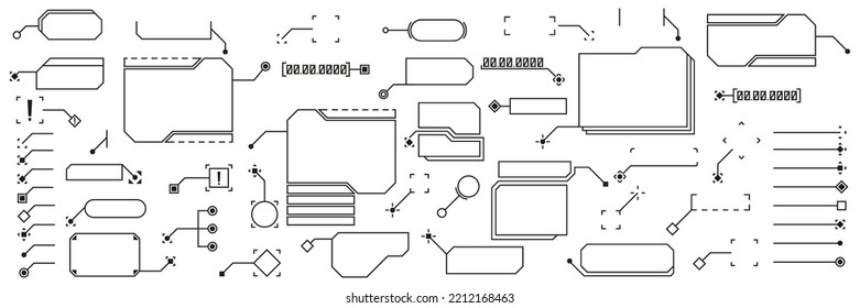 Callouts titles vector set. Callout bar labels, information call box bars.