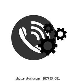 Calls Settings icon, perfect for web campaigns, applications, media and more. Vector illustration
 eps 10 which can be edited and changed color.