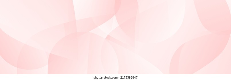 Calm abstract background. Tender pink  banner with subtle geometrical forms. Template illustration for website, mailing or print.