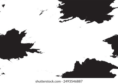 Calm Black and White Watercolor Seamless Texture Background  